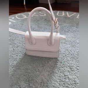 Abercrombie & Fitch White Mini Bag with Structured Design